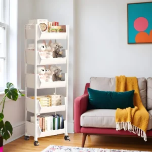 5-Tier Rolling Storage Cart