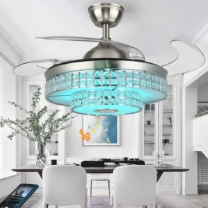 Smart Crystal Ceiling Fan