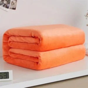Soft Coral Fleece Blanket